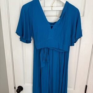 Jack by BB Dakota Cobalt Blue Two Piece Pants and Top Set